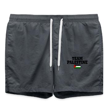 Team palestine - Short de bain - charbon - Devant - AI Model Male 185 light (185cm)