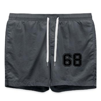 68 - Badeshorts - Anthrazit - Vorne - AI Model Male 185 light (185cm)
