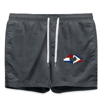 Hollande Philippines Drapeau Mains Coeur Forme - Short de bain - charbon - Devant - AI Model Male 185 light (185cm)