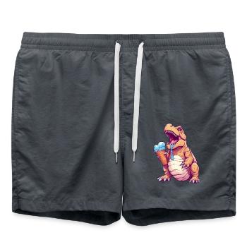 Crème glacée Dino - Short de bain - charbon - Devant - AI Model Male 185 light (185cm)