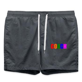 Coach lgbt - Short de bain - charbon - Devant - AI Model Male 185 light (185cm)