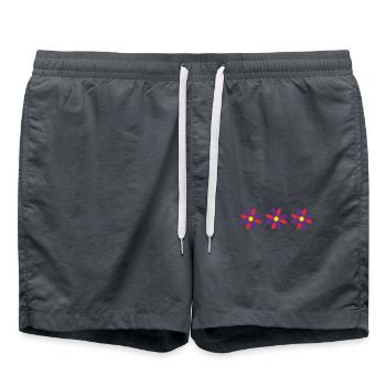 HEART. COUPLE. JUST MARRIED. bachelorette party. SAINT VALENTINE. - Swim Trunks - anthracite - Front - AI Model Male 185 light (185cm)