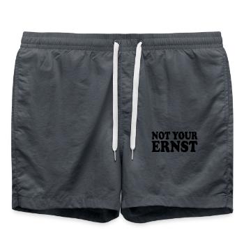 Not your ernst - Badeshorts - Anthrazit - Vorne - AI Model Male 185 light (185cm)