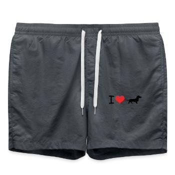 J’adore le teckel allemand Dackel - Pet Design - Short de bain - charbon - Devant - AI Model Male 185 light (185cm)