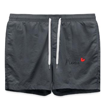 NOËL. ANNEE. ANNIVERSAIRE. RETRAITE. PAPA. MAMAM. - Short de bain - charbon - Devant - AI Model Male 185 light (185cm)