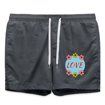 SCHÖNEN MUTTERTAG. MAMA. MUTTERTAG. LIEBE - Badeshorts - Anthrazit - Vorne - AI Model Male 185 light (185cm)