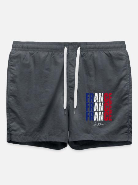 Flag of France, French pride - Swim Trunks - anthracite