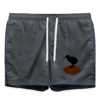 Kiwi Rugby - Short de bain - charbon - Devant - AI Model Male 185 light (185cm)