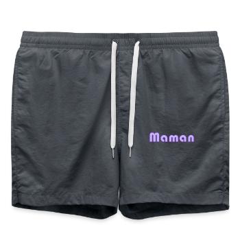 MUTTERTAG. SCHÖNEN MUTTERTAG. MAMA - Badeshorts - Anthrazit - Vorne - AI Model Male 185 light (185cm)