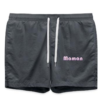 SCHÖNEN MUTTERTAG. MAMA. MUTTERTAG. ICH LIEBE DICH - Badeshorts - Anthrazit - Vorne - AI Model Male 185 light (185cm)