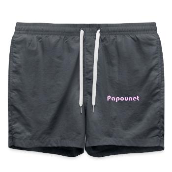 PAPOUNET. PAPA. FÊTE DES PÈRES. BONNE FÊTE PAPA - Short de bain - charbon - Devant - AI Model Male 185 light (185cm)