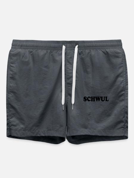 Schwul - Badeshorts - Anthrazit