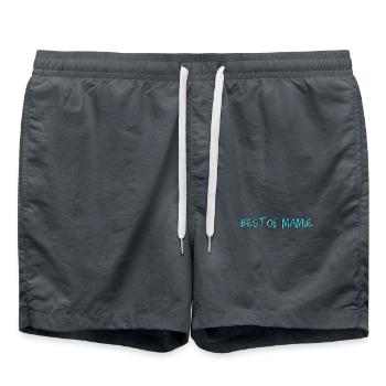 OMA. MUTTERTAG. ALLES GUTE ZUM OMA-TAG. ICH LIEBE DICH - Badeshorts - Anthrazit - Vorne - AI Model Male 185 light (185cm)