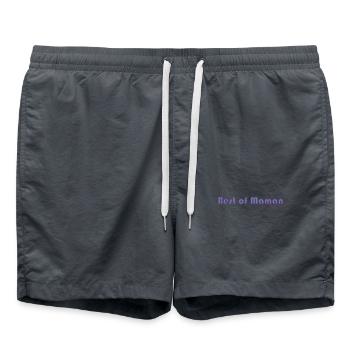 HAPPY MOTHER'S DAY. MOM. MOTHER's DAY - Swim Trunks - anthracite - Front - AI Model Male 185 light (185cm)