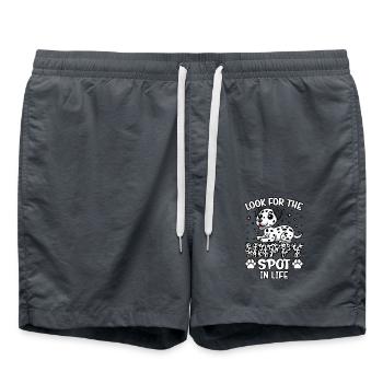 Cherchez l’endroit heureux dans la vie - Short de bain - charbon - Devant - AI Model Male 185 light (185cm)