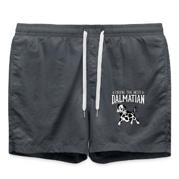 You're the best dalmatian - Badeshorts - Anthrazit - Vorne - AI Model Male 185 light (185cm)