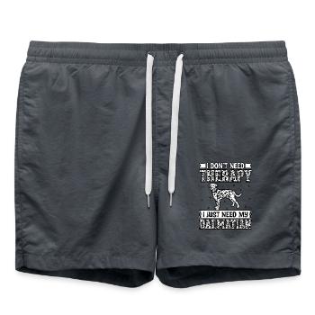 Je n’ai pas besoin de thérapie, j’ai juste besoin de mon dalmatien - Short de bain - charbon - Devant - AI Model Male 185 light (185cm)
