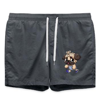 Carlin sportif : en forme et actif sur la route - Short de bain - charbon - Devant - AI Model Male 185 light (185cm)