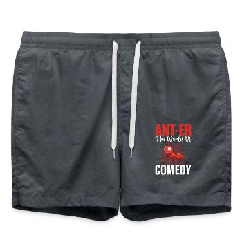 Ant-er the world of comedy - Swim Trunks - anthracite - Front - AI Model Male 185 light (185cm)