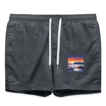 Vacances de ski à Jackson Hole, Wyoming Ski Resort - Short de bain - charbon - Devant - AI Model Male 185 light (185cm)