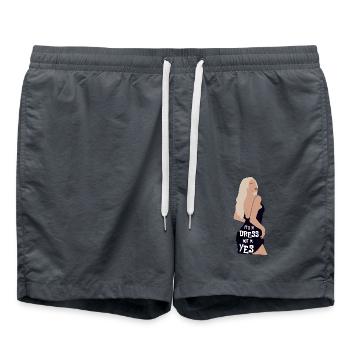 It's a dress not a Yes - Swim Trunks - anthracite - Front - AI Model Male 185 light (185cm)
