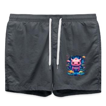 Axolotl - Short de bain - charbon - Devant - AI Model Male 185 light (185cm)