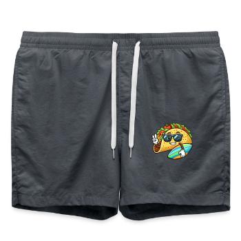 Taco de surf avec lunettes de soleil - Short de bain - charbon - Devant - AI Model Male 185 light (185cm)