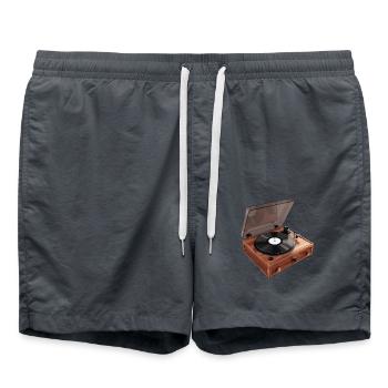 Classics on Record : une illusion bidimensionnelle - Short de bain - charbon - Devant - AI Model Male 185 light (185cm)