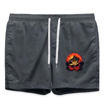 Poisson bar - Short de bain - charbon - Devant - AI Model Male 185 light (185cm)