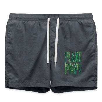 Plant Daddy Gardener Dad Nature Lover - Swim Trunks - anthracite - Front - AI Model Male 185 light (185cm)