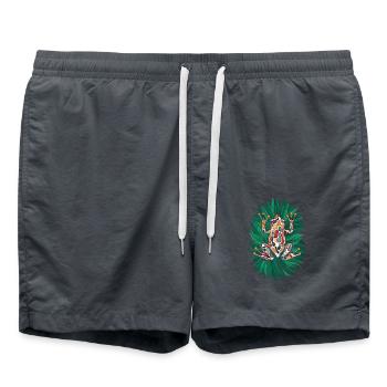 Coqui grenouille Porto Rico Tropical Oeuvre - Short de bain - charbon - Devant - AI Model Male 185 light (185cm)
