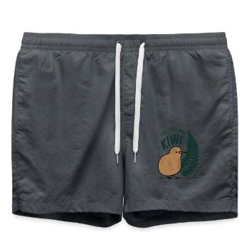 Trouvez le Kiwi qui sommeille en vous - Souvenir Nouvelle-Zélande - Short de bain - charbon - Devant - AI Model Male 185 light (185cm)