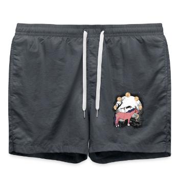 Schamanen Pferd Pferde Schamane Mond - Badeshorts - Anthrazit - Vorne - AI Model Male 185 light (185cm)