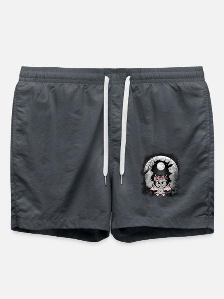 Kind Halloween Fledermaus Fledermäuse Kinder - Badeshorts - Anthrazit