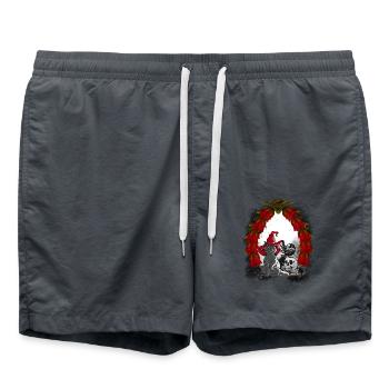Mystique Conte de fées Conte de fées Personnage Chat de Noël - Short de bain - charbon - Devant - AI Model Male 185 light (185cm)