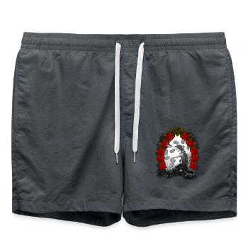 Conte de fées Conte de fées Personnage Fantôme Halloween Chats Chat - Short de bain - charbon - Devant - AI Model Male 185 light (185cm)