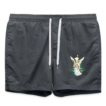 Christmas Chef Cooks Cook Angel Xmas Christmas - Swim Trunks - anthracite - Front - AI Model Male 185 light (185cm)