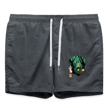 Fairy Tale Fairy Tale Character Dragon Forest Adventure - Swim Trunks - anthracite - Front - AI Model Male 185 light (185cm)
