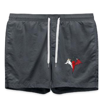 Pimenté paradisiaque glacial - Short de bain - charbon - Devant - AI Model Male 185 light (185cm)