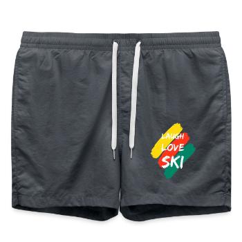 Rire Amour Ski - Short de bain - charbon - Devant - AI Model Male 185 light (185cm)