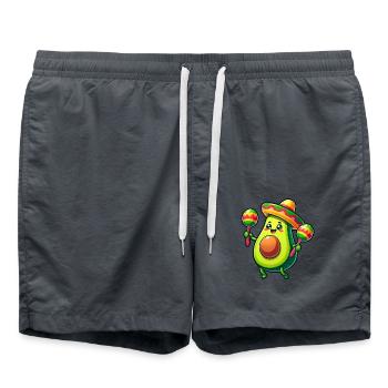 Avocat Cinco de Mayo au Mexique - Short de bain - charbon - Devant - AI Model Male 185 light (185cm)