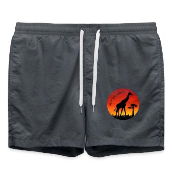 Giraffe 1 - Swim Trunks - anthracite - Front - AI Model Male 185 light (185cm)