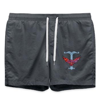 Adler ORN E 110A - Short de bain - charbon - Devant - AI Model Male 185 light (185cm)