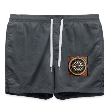 Anatomie d'un jeu de fléchettes - Short de bain - charbon - Devant - AI Model Male 185 light (185cm)