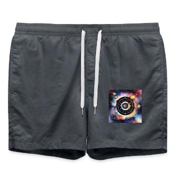 Carnaval de fléchettes cosmiques - Short de bain - charbon - Devant - AI Model Male 185 light (185cm)