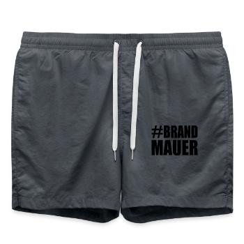Brandmauer - Badeshorts - Anthrazit - Vorne - AI Model Male 185 light (185cm)