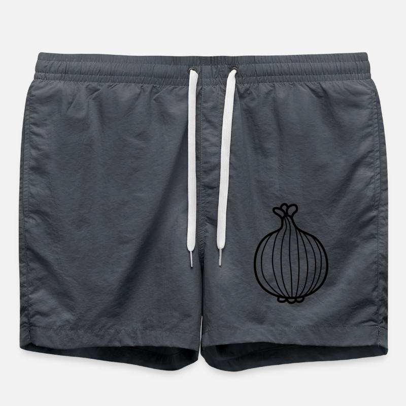 veggie onion delicious - Swim Trunks - anthracite
