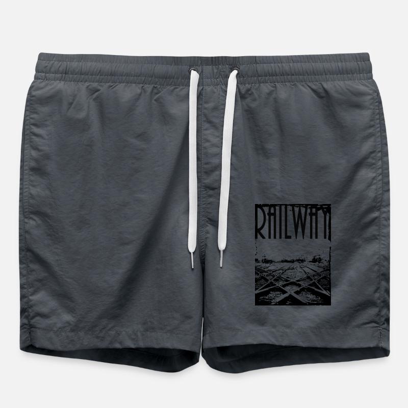 Railway (transparent) - Swim Trunks - anthracite