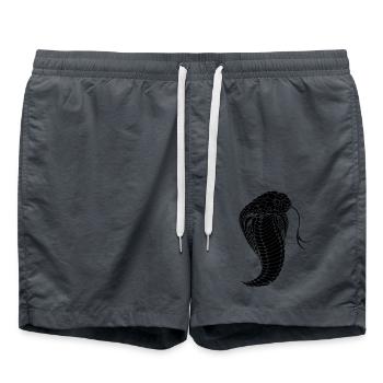 Cobra snake cobra snake - Swim Trunks - anthracite - Front - AI Model Male 185 light (185cm)