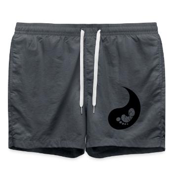 Baby half yin - Swim Trunks - anthracite - Front - AI Model Male 185 light (185cm)